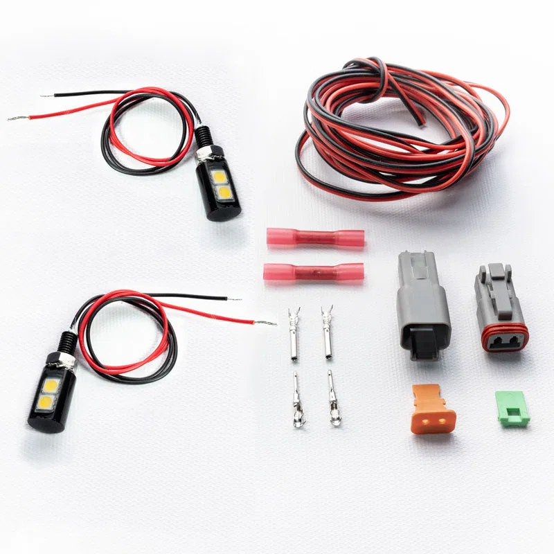 OZ0803 – ARTEC INDUST License Plate Light, Screw Mount LED Black Housing With Wiring Harness And Mounting Hardware